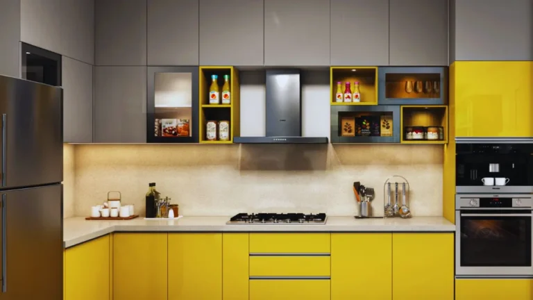 Wood and metal mixed-material cabinets in a 2025 Frederick, MD kitchen